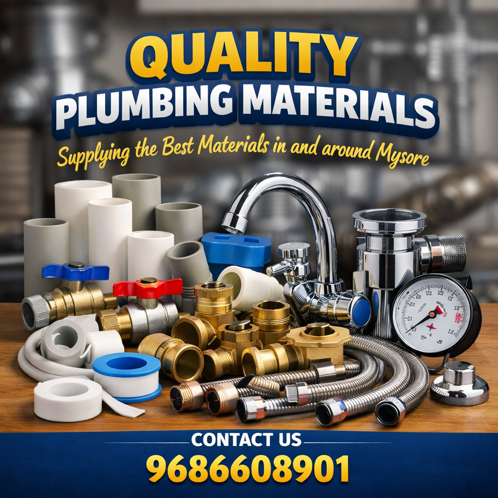 Premium Plumbing Materials Supply in Mysore