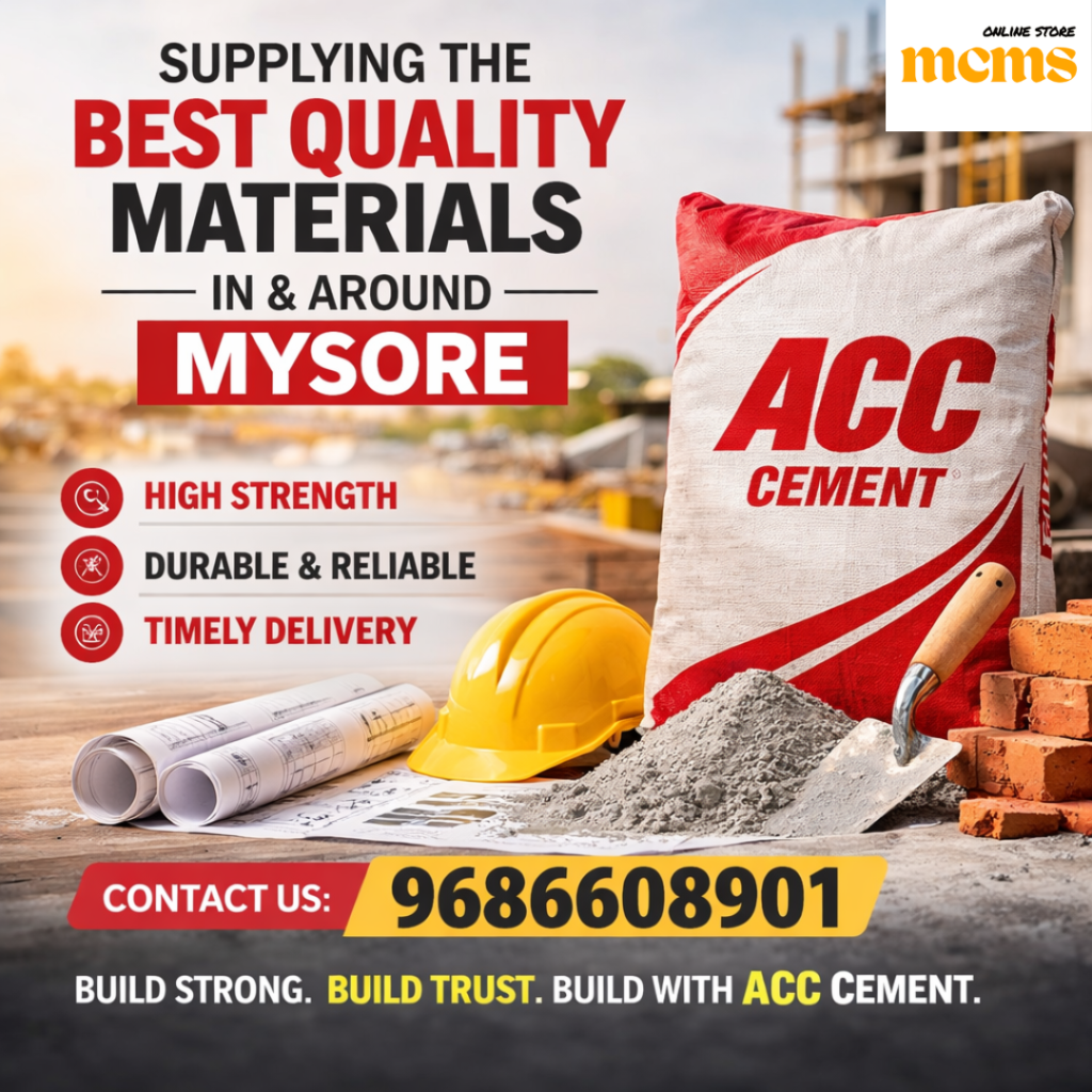 Quality Cement Delivered In Mysore