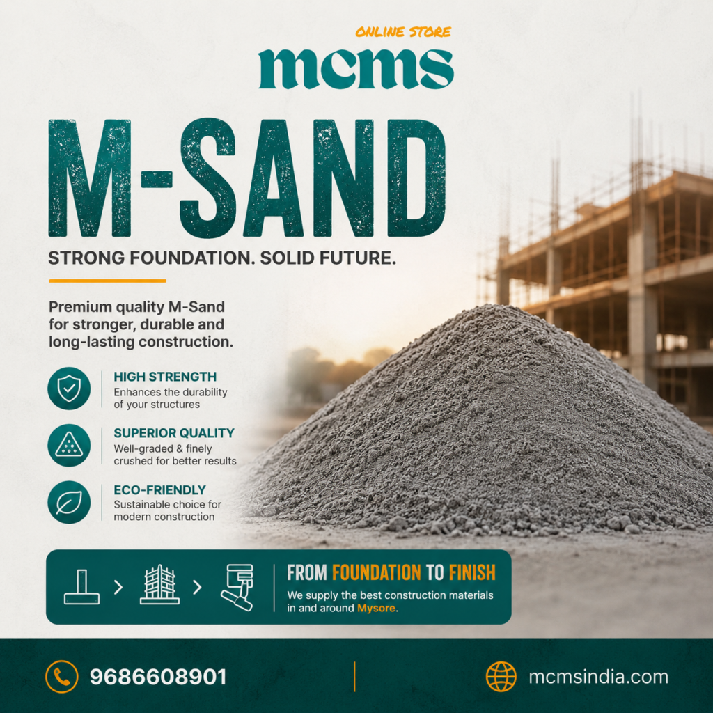 Best M Sand Price in Mysore Today